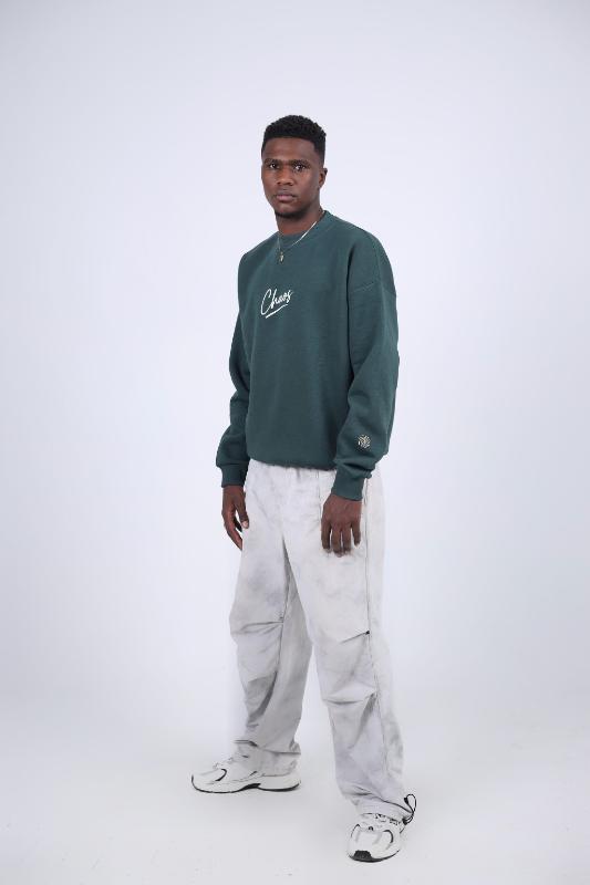 "Art is Chaos" Graphic Print Oversized Sweatshirt - Unisex Crewneck