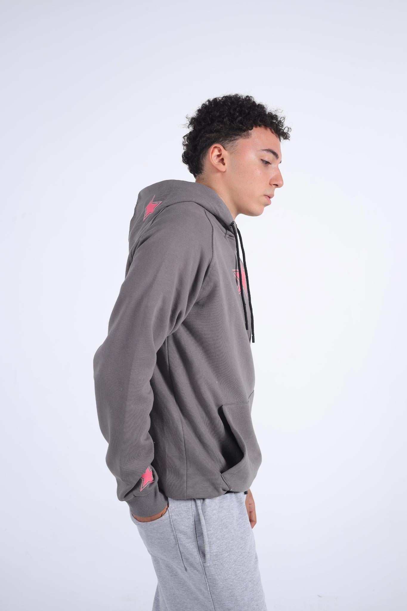Star Graphic Placement Hoodie