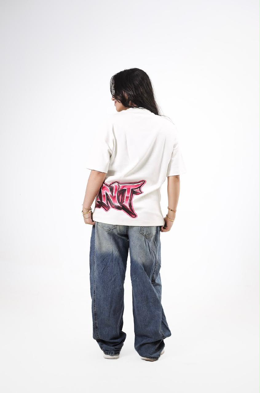 "OnePiece" Graffiti Script Tee - White