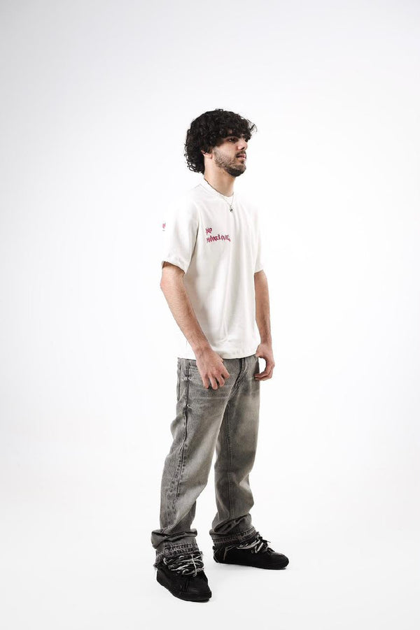 "OnePiece" No More Love Tee - White
