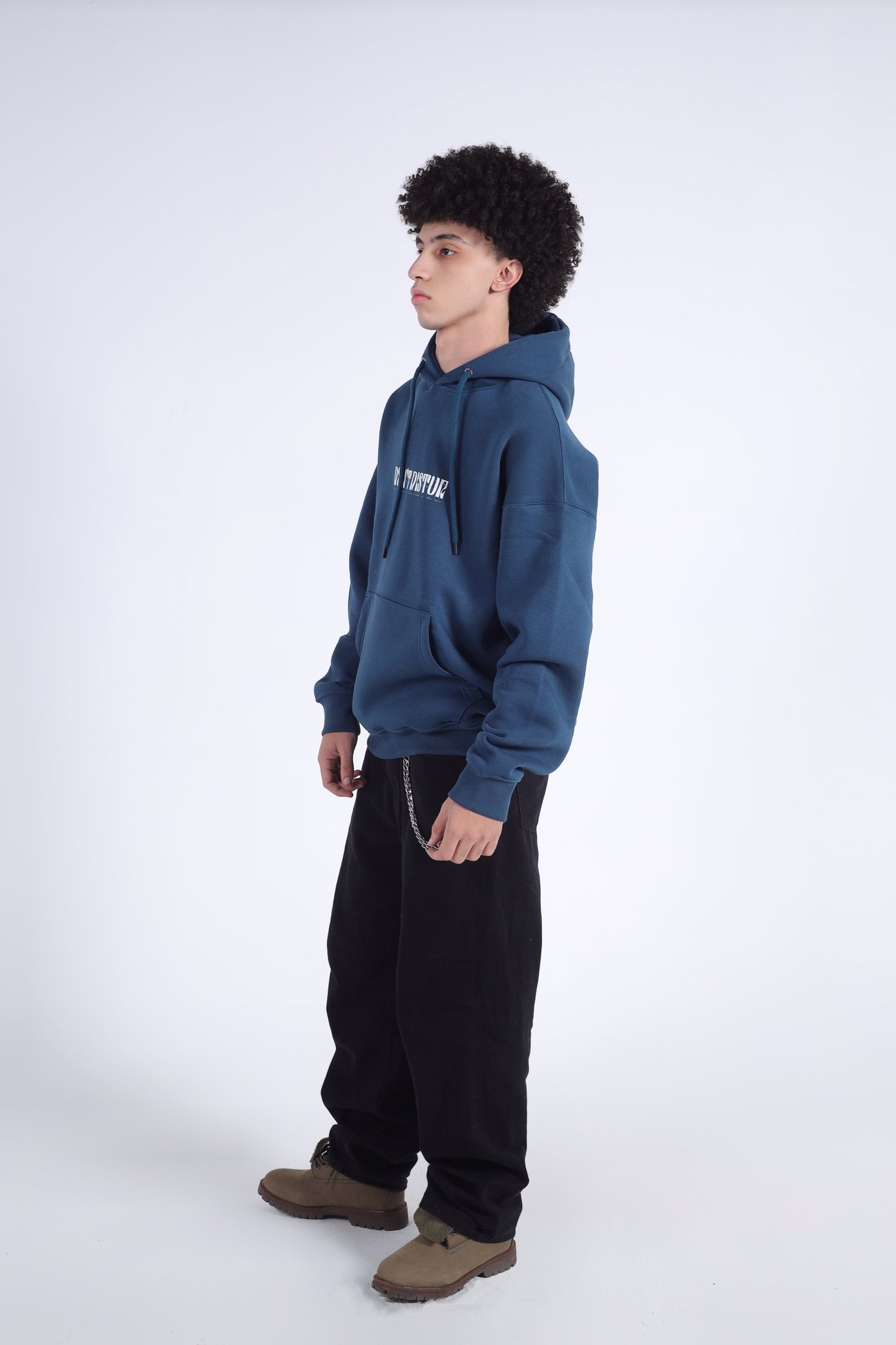 "Don't Disturb" Melty Smiley Graphic Hoodie