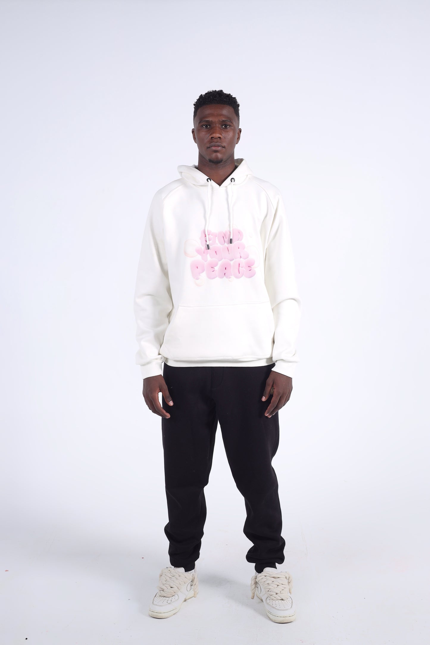 "Spread Love Peace" Bubble Font Hoodie