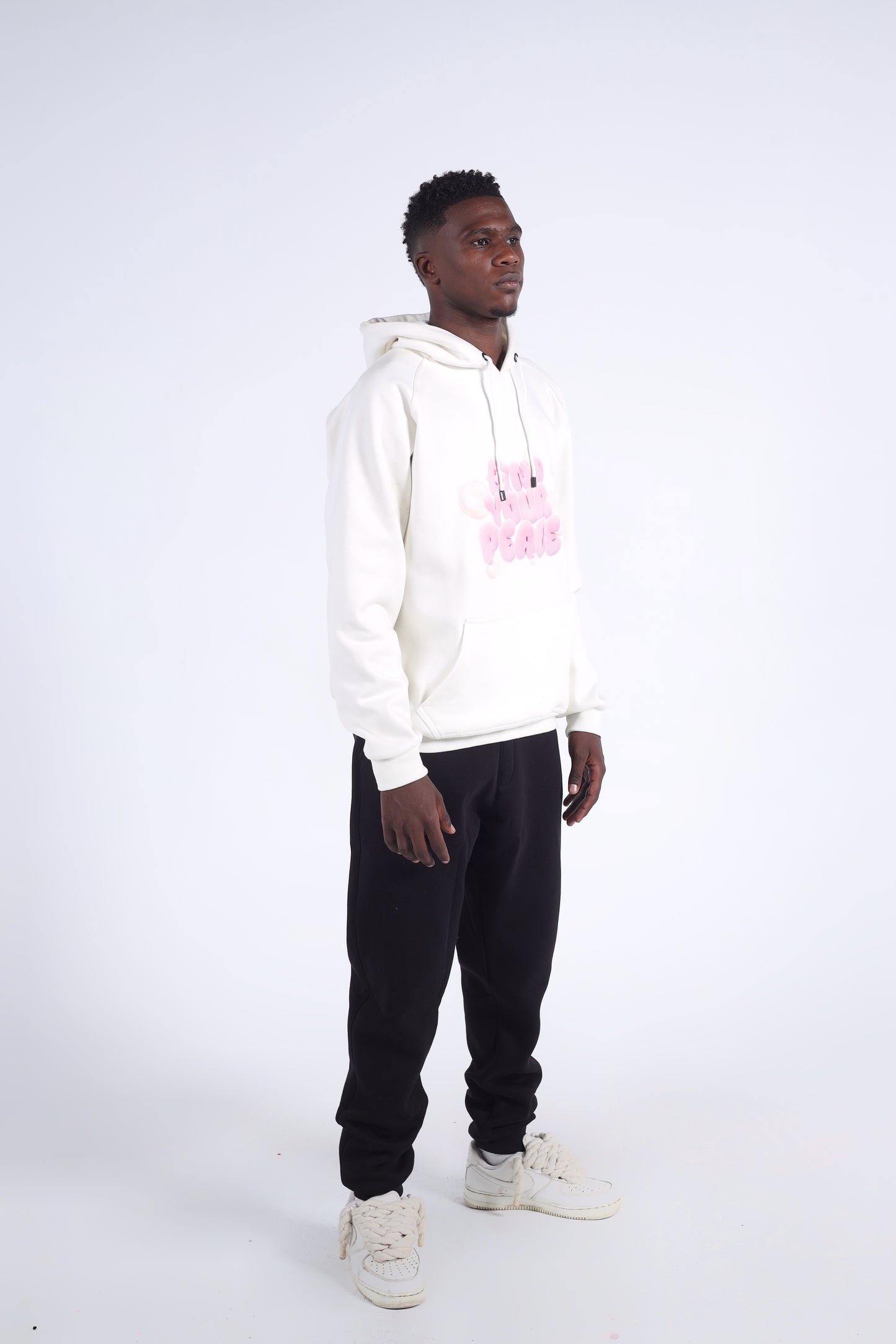 "Spread Love Peace" Bubble Font Hoodie