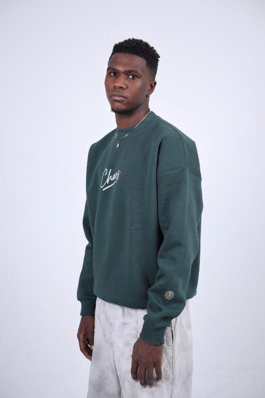 "Art is Chaos" Graphic Print Oversized Sweatshirt - Unisex Crewneck