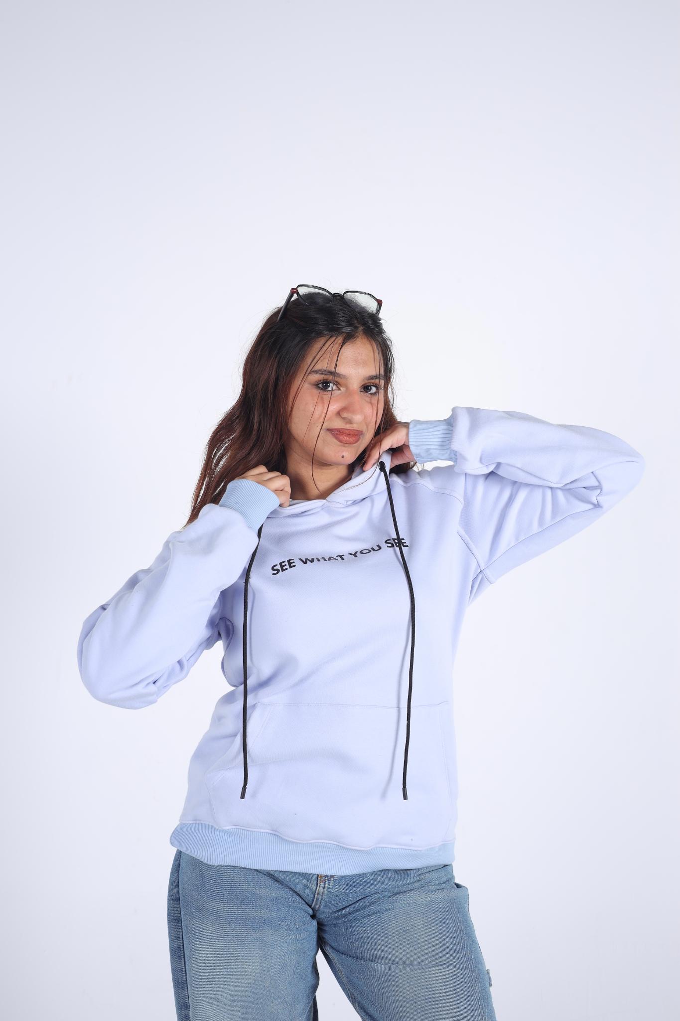 "See What You See" Eyes Graphic Hoodie