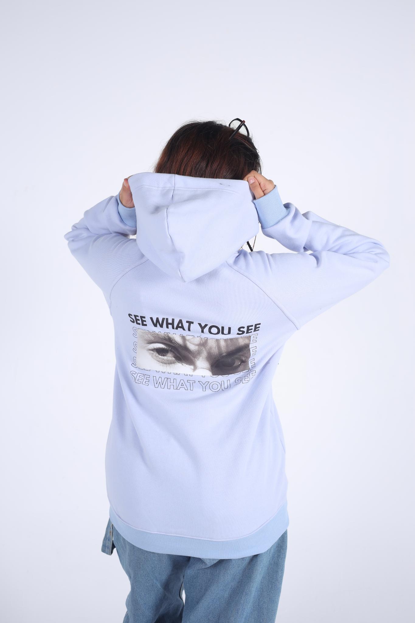 "See What You See" Eyes Graphic Hoodie