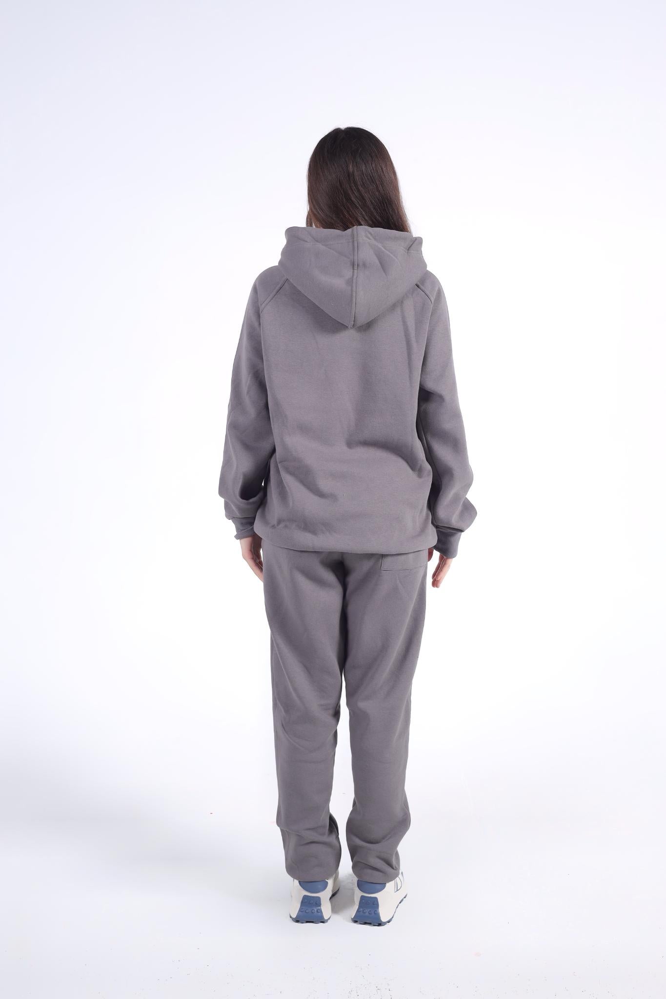 Essential Emblem Tracksuit Set (Charcoal Grey)