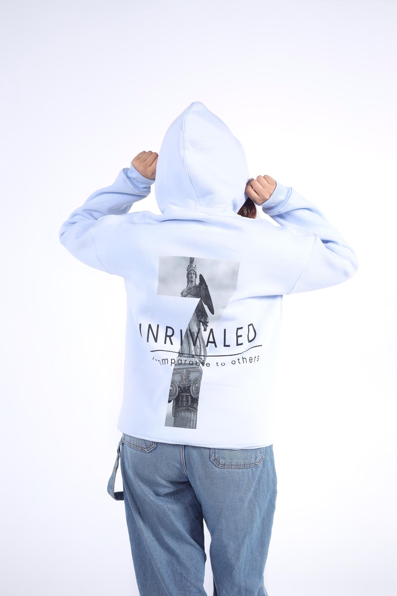 "Unrivaled" Angel Statue Graphic Hoodie
